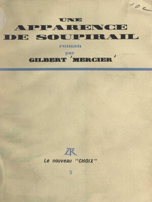 cover image of Une apparence de soupirail